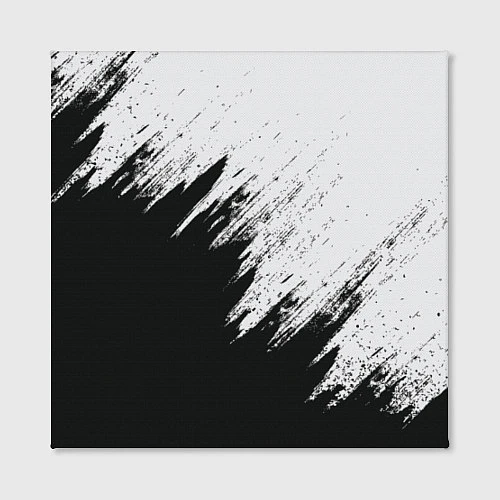 Картина квадратная Черно-белый разрыв / 3D-принт – фото 2