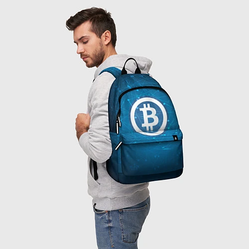 Рюкзак Bitcoin Blue / 3D-принт – фото 5
