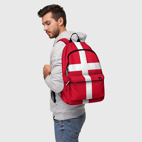 Рюкзак Флаг Дании / 3D-принт – фото 5