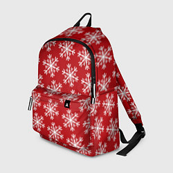 Рюкзак Новогодние Снежинки, цвет: 3D-принт