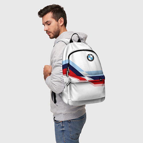 Рюкзак BMW БМВ WHITE / 3D-принт – фото 5