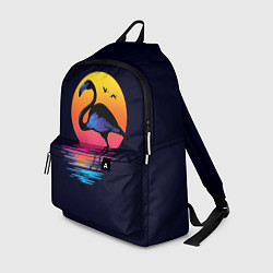 Рюкзак Фламинго – дитя заката, цвет: 3D-принт