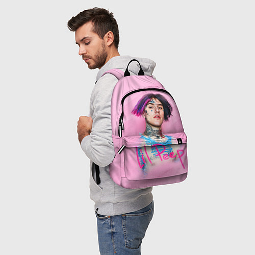 Рюкзак Lil Peep: Pink Style / 3D-принт – фото 5