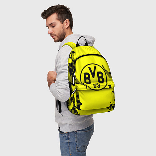 Рюкзак FC Borussia Dortmund: Yellow & Black / 3D-принт – фото 5
