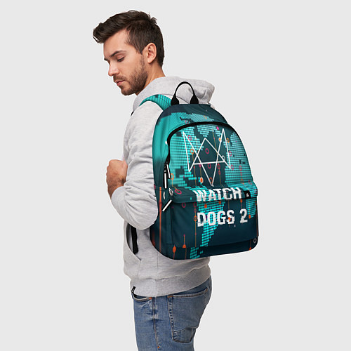 Рюкзак Watch Dogs 2: Network Hack / 3D-принт – фото 5