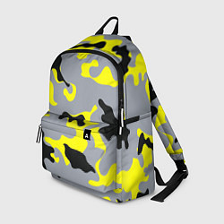 Рюкзак Yellow & Grey Camouflage, цвет: 3D-принт