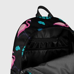 Рюкзак Ночные фламинго, цвет: 3D-принт — фото 2