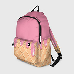 Рюкзак Розовое мороженное, цвет: 3D-принт