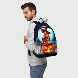 Рюкзак Ведьма на тыкве, цвет: 3D-принт — фото 2