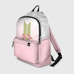 Рюкзак BTS: Pink Flowers, цвет: 3D-принт