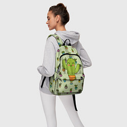 Рюкзак Веселый кактус, цвет: 3D-принт — фото 2