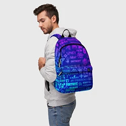 Рюкзак Неоновые геймерские лого, цвет: 3D-принт — фото 2