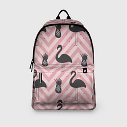 Рюкзак Черный фламинго арт, цвет: 3D-принт — фото 2