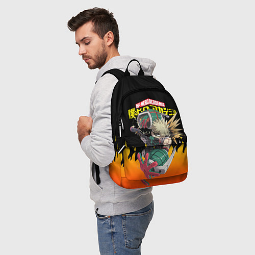 Рюкзак MY HERO ACADEMIA яркое пламя / 3D-принт – фото 5