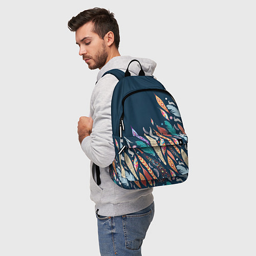 Рюкзак Перья / 3D-принт – фото 5