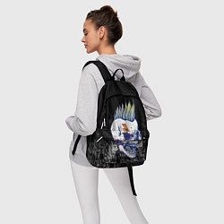 Рюкзак Череп с ирокезы, цвет: 3D-принт — фото 2