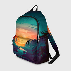 Рюкзак Закат Лес, цвет: 3D-принт