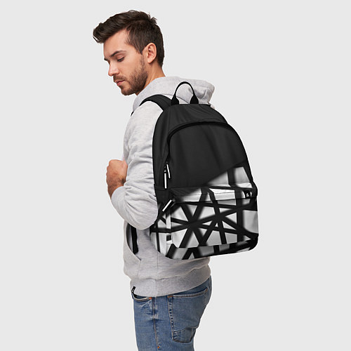 Рюкзак BLACK GEOMETRY / 3D-принт – фото 5