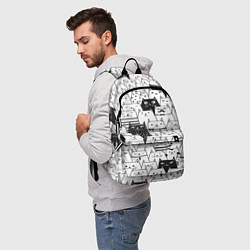 Рюкзак КОТЫ WHITE, цвет: 3D-принт — фото 2