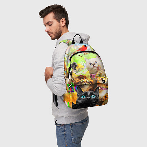 Рюкзак КОТЫ / 3D-принт – фото 5