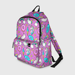 Рюкзак Pink unicorn, цвет: 3D-принт