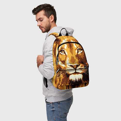 Рюкзак Взгляд льва / 3D-принт – фото 5