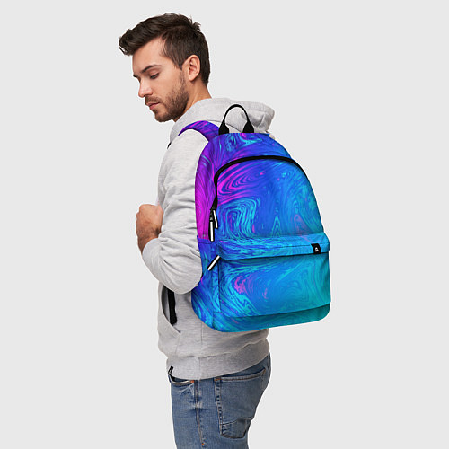 Рюкзак BACKGROUND IN NEON / 3D-принт – фото 5