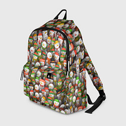 Рюкзак Толпа снеговиков, цвет: 3D-принт