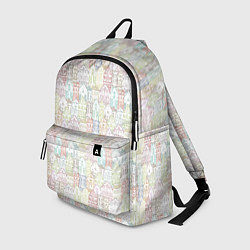 Рюкзак Узор из домиков, цвет: 3D-принт