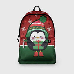 Рюкзак Пингвин Новый год, цвет: 3D-принт — фото 2