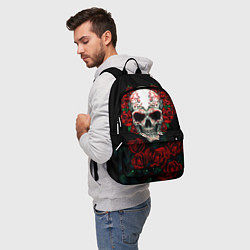 Рюкзак Клоун с Цветами, цвет: 3D-принт — фото 2