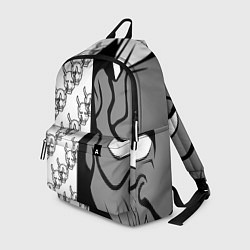 Рюкзак DEMON BLACKWHITE, цвет: 3D-принт
