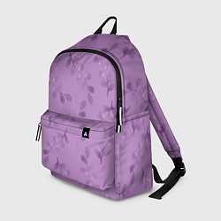 Рюкзак Листья на фиолетовом фоне, цвет: 3D-принт