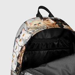 Рюкзак Котики смешные, цвет: 3D-принт — фото 2