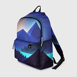 Рюкзак Неоновые горы, цвет: 3D-принт