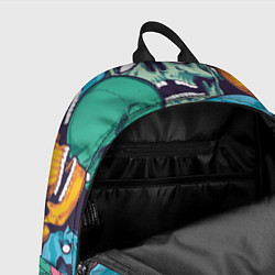 Рюкзак Черепа разноцветные, цвет: 3D-принт — фото 2