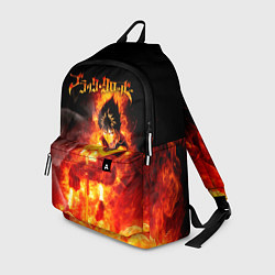 Рюкзак Юно в огне Чёрный клевер, цвет: 3D-принт