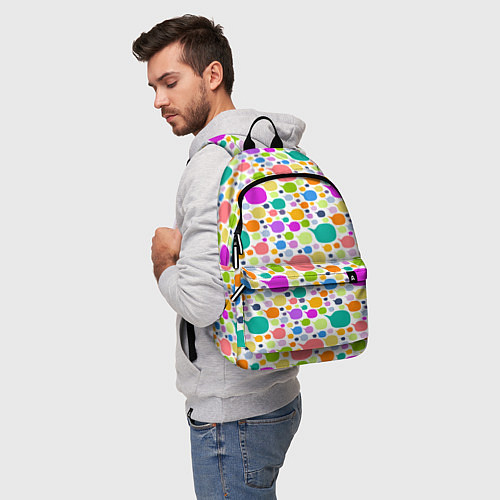 Рюкзак Разноцветные пятна / 3D-принт – фото 5