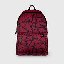 Рюкзак Красный комбинированный узор, цвет: 3D-принт — фото 2