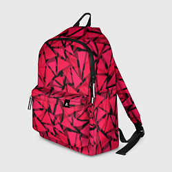 Рюкзак Красно-черный полигональный, цвет: 3D-принт