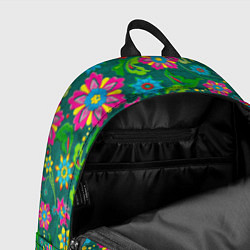 Рюкзак Поле разноцветных цветков, цвет: 3D-принт — фото 2