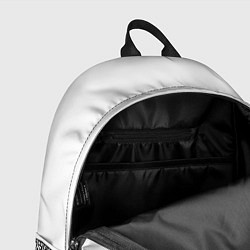 Рюкзак Черно-белый цветочный принт, цвет: 3D-принт — фото 2