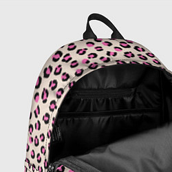 Рюкзак Леопардовый принт розовый, цвет: 3D-принт — фото 2