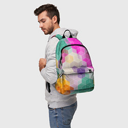 Рюкзак Абстрактный разноцветный узор, цвет: 3D-принт — фото 2