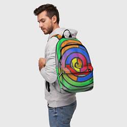 Рюкзак Маечная спираль мозаика, цвет: 3D-принт — фото 2