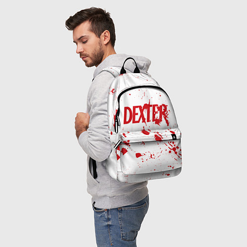 Рюкзак Dexter logo Декстер брызги крови / 3D-принт – фото 5