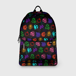 Рюкзак 7 СМЕРТНЫХ ГРЕХОВ АНИМЕ , ПАТТЕРН СИМВОЛЫ В ЦВЕТЕ, цвет: 3D-принт — фото 2