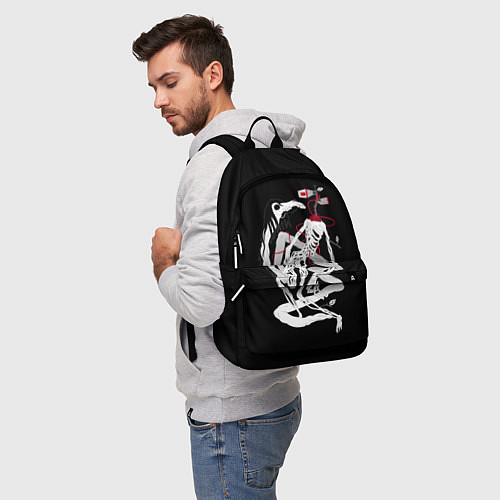 Рюкзак СИРЕНОГОЛОВЫЙ И ЛОШАДЬ SIREN HEAD & HORSE / 3D-принт – фото 5