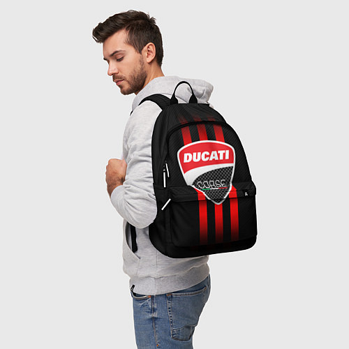 Рюкзак DUCATI CARBON LOGO ITALY CONCERN / 3D-принт – фото 5