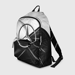 Рюкзак MERCEDES-BENZ МЕРСЕДЕС-БЕНЗ BLACK AND WHITE, цвет: 3D-принт